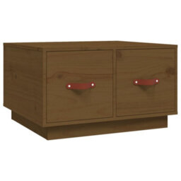 Berkfield Coffee Table Honey Brown 60X53X35 Cm Solid Wood Pine - thumbnail 2