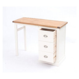 Cabinet Bits Cosenza 3 Drawer Desk - Dressing Table Chrome Cup Handle - thumbnail 5