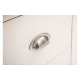 Cabinet Bits Cosenza 3 Drawer Desk - Dressing Table Chrome Cup Handle - thumbnail 9