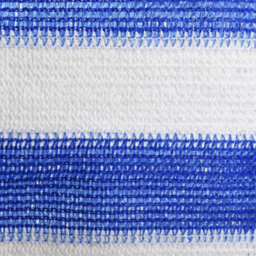 Berkfield Balcony Screen Blue And White 90X400 Cm Hdpe - thumbnail 3