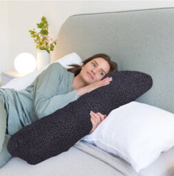Groundlevel Teddy Fleece Heated Body Pillow - thumbnail 1