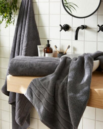 Allure Bath Fashions Hotel Luxury Heavweight Hand Towel - Charcoal Grey