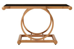Premier Housewares Interiors By Premier Contemporary Design Rose Gold Console Table, Versatile Hallway Table, Easily Maintained Modern Console Table