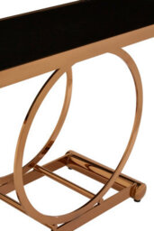 Premier Housewares Interiors By Premier Contemporary Design Rose Gold Console Table, Versatile Hallway Table, Easily Maintained Modern Console Table - thumbnail 6
