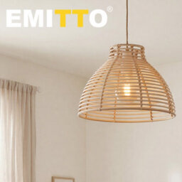 Emitto Ceiling Light Shade Wicker Basket Plastic Lampshade Pendant  2Pcs - thumbnail 9