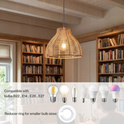 Emitto Ceiling Light Shade Wicker Basket Plastic Lampshade Pendant  2Pcs - thumbnail 8