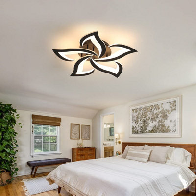 Pheashine Black Petals Design Acrylic 60Cm 60W 3000K Warm White Led Ceiling Light - image 1