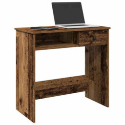 Berkfield Durable Desk Old Wood 80X40X75 Cm Engineered Wood - thumbnail 2