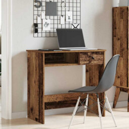 Berkfield Durable Desk Old Wood 80X40X75 Cm Engineered Wood - thumbnail 3