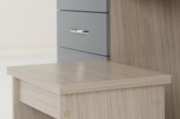 Seconique Nevada 4 Drawer Dressing Table Set Grey Stool And Mirror - thumbnail 8