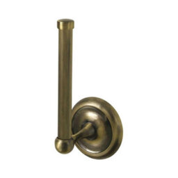 Bisk Retro Bathroom Antique Brass Vertical Mounted Toilet Paper Rack Wc Roll Holder - thumbnail 4