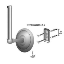 Bisk Retro Bathroom Antique Brass Vertical Mounted Toilet Paper Rack Wc Roll Holder - thumbnail 5