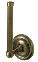 Bisk Retro Bathroom Antique Brass Vertical Mounted Toilet Paper Rack Wc Roll Holder - thumbnail 1