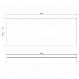 Plum&clay Delaware Charcoal Grey End Bath Panel Adjustable Plinth (W)800mm - thumbnail 6