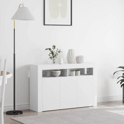 Walplus Sideboard White 116 X 30 X 75 Cm Engineered Wood - image 1