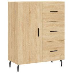 Berkfield Elegant Highboard Sonoma Oak 69.5X34X180 Cm Engineered Wood - thumbnail 7