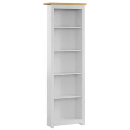 Lassic Vida Designs Arlington White 5 Tier Bookcase Freestanding Shelving Unit (H)1750mm (W)600mm (D)240mm - thumbnail 7