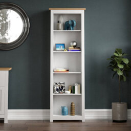 Lassic Vida Designs Arlington White 5 Tier Bookcase Freestanding Shelving Unit (H)1750mm (W)600mm (D)240mm - thumbnail 6