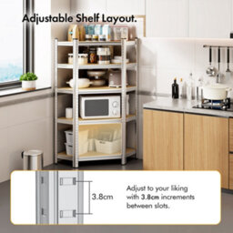 Vonhaus 5 Tier Corner Garage Shelving Unit - thumbnail 3