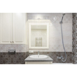 Luminosa Lighting Luminosa Pepe Bathroom Over Mirror Light Nickel Matt Ip44 Led 4000K - thumbnail 5