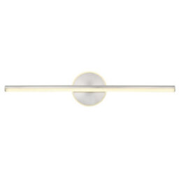 Luminosa Lighting Luminosa Pepe Bathroom Over Mirror Light Nickel Matt Ip44 Led 4000K - thumbnail 3