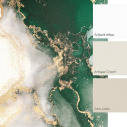 I Love Wallpaper Amalfi Mural In Emerald And Gold - thumbnail 4