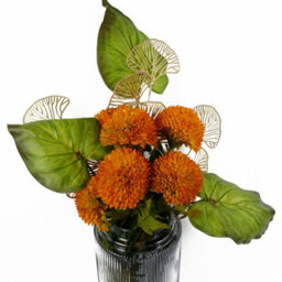 50Cm Artificial Green Plastic Leaf Stem - thumbnail 3