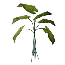 50Cm Artificial Green Plastic Leaf Stem - thumbnail 7