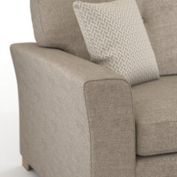 Furnishings For Less UK Hartley Beige 3 Seater Sofa Full Back Tufted Cushions - thumbnail 6