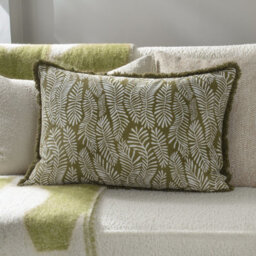 HÖEM Hoem Frond Abstract 100% Cotton Feather Filled Cushion - thumbnail 3