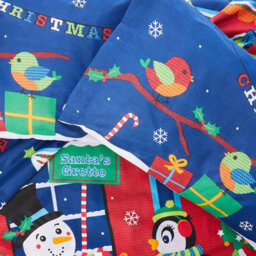 Santa's Grotto Christmas Junior Toddler Duvet Cover & Pillowcase Set - thumbnail 2