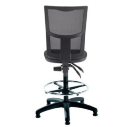 Mist 2 Mesh Back Draughtsman Chair - Charcoal Fabric - thumbnail 5