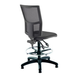Mist 2 Mesh Back Draughtsman Chair - Charcoal Fabric - thumbnail 4
