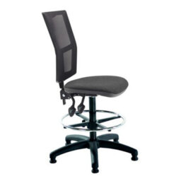 Mist 2 Mesh Back Draughtsman Chair - Charcoal Fabric - thumbnail 2