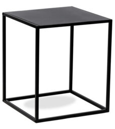 Nordlys Industrial Black Metal Side Table Industrial Style Living Room - thumbnail 2