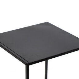 Nordlys Industrial Black Metal Side Table Industrial Style Living Room - thumbnail 7