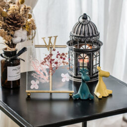 Nordlys Industrial Black Metal Side Table Industrial Style Living Room - thumbnail 5