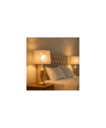 Lighting Supermarket Malham Large Classic Ceramic Table Lamp With Lacy Bloom Stencil Shade - Champagne Gold And Satin Silver - thumbnail 5