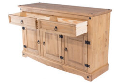 Core Products Corona Premium Medium Sideboard, Antique Waxed Pine H80.6Cm X W132.0Cm X D43.0Cm - thumbnail 6