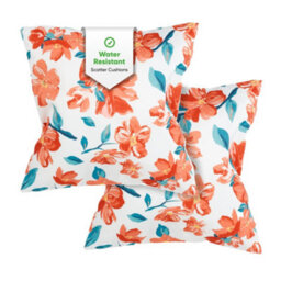 Gardenwize Pair Of Japanese Floral Outdoor Scatter Cushions 45 X 45Cm - thumbnail 1