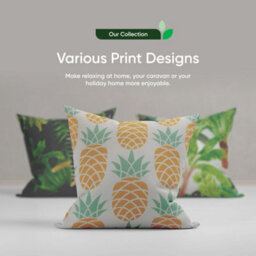 Gardenwize Pair Of Japanese Floral Outdoor Scatter Cushions 45 X 45Cm - thumbnail 7