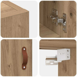 Walplus Wall Cabinet Artisan Oak 60 X 31 X 70 Cm Engineered Wood - thumbnail 9