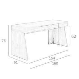 Elegant Walnut Desk With 3 Drawers - Modern Design By Angel Cerda - thumbnail 7