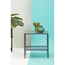 Orsina Versatile Grey Metal Side Table, Compact Design Side Table By Couch, Industrial Style Livingroom Side Table - thumbnail 4