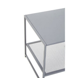 Orsina Versatile Grey Metal Side Table, Compact Design Side Table By Couch, Industrial Style Livingroom Side Table - thumbnail 6
