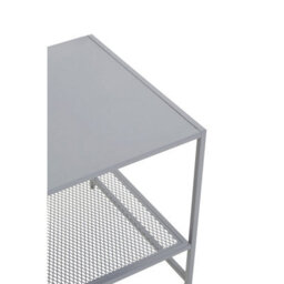 Orsina Versatile Grey Metal Side Table, Compact Design Side Table By Couch, Industrial Style Livingroom Side Table - thumbnail 8