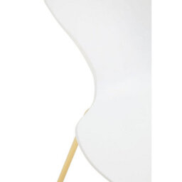 Orsina Comfortable Dining Chair With White Seat And Gold Chrome Legs, Elegant Chair For Table, Modern Dining Chair - thumbnail 9