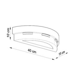 Luminosa Lighting Luminosa 1 Light Ceramic Flush Wall Light White, E27 - thumbnail 5