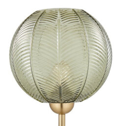 Furniturebox Uk Nadine Green Glass Globe Standing Floor Lamp - thumbnail 7