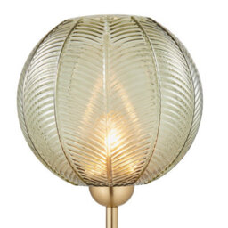 Furniturebox Uk Nadine Green Glass Globe Standing Floor Lamp - thumbnail 6